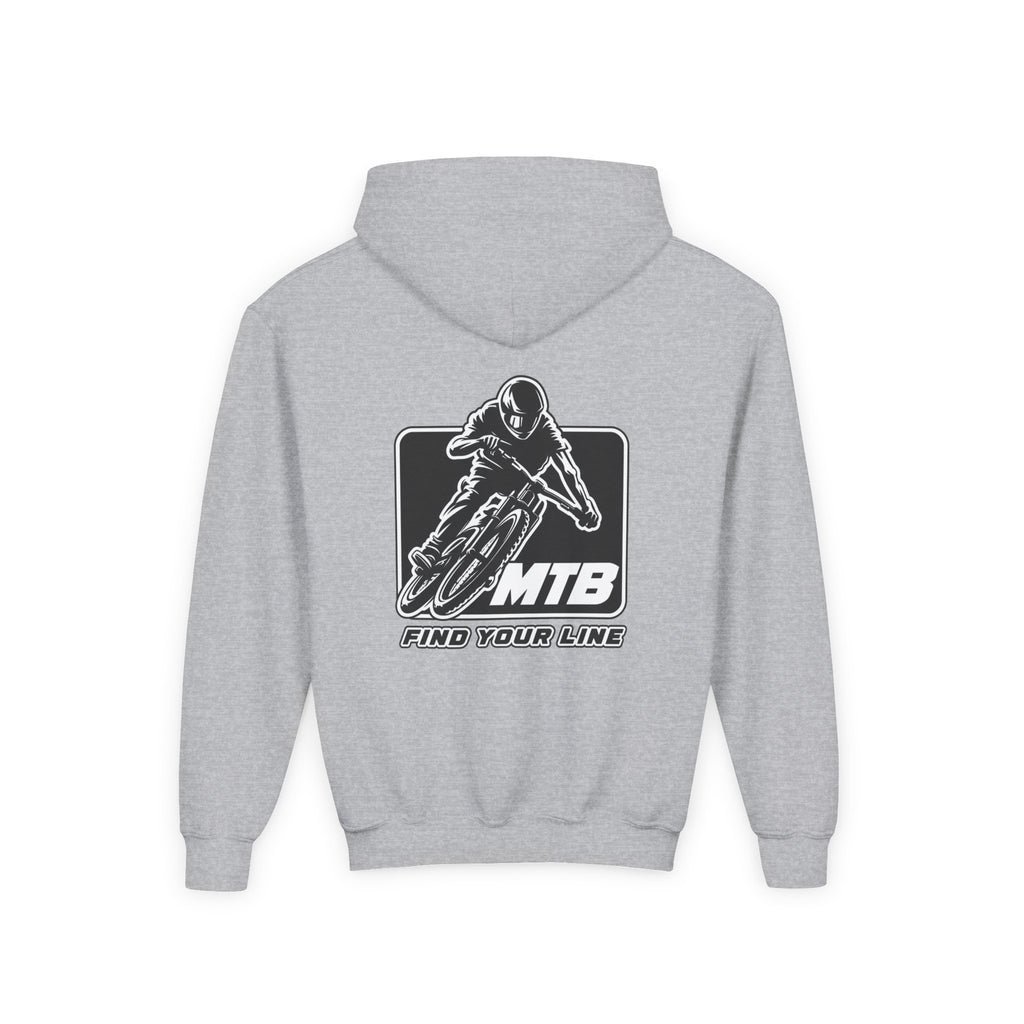 MTB Black Graphic Youth Pullover Hoodie