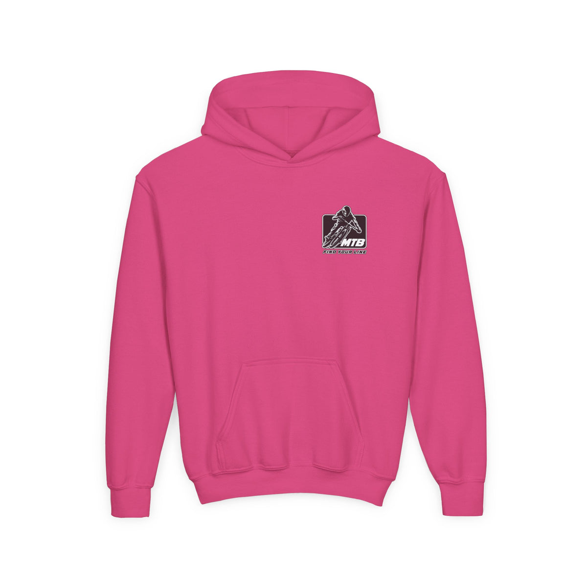 MTB Black Graphic Youth Pullover Hoodie