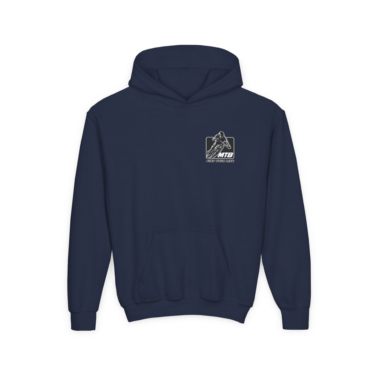 MTB Black Graphic Youth Pullover Hoodie