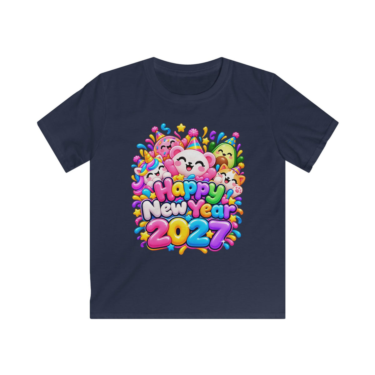 Squishy Happy New Years Kids T-Shirt