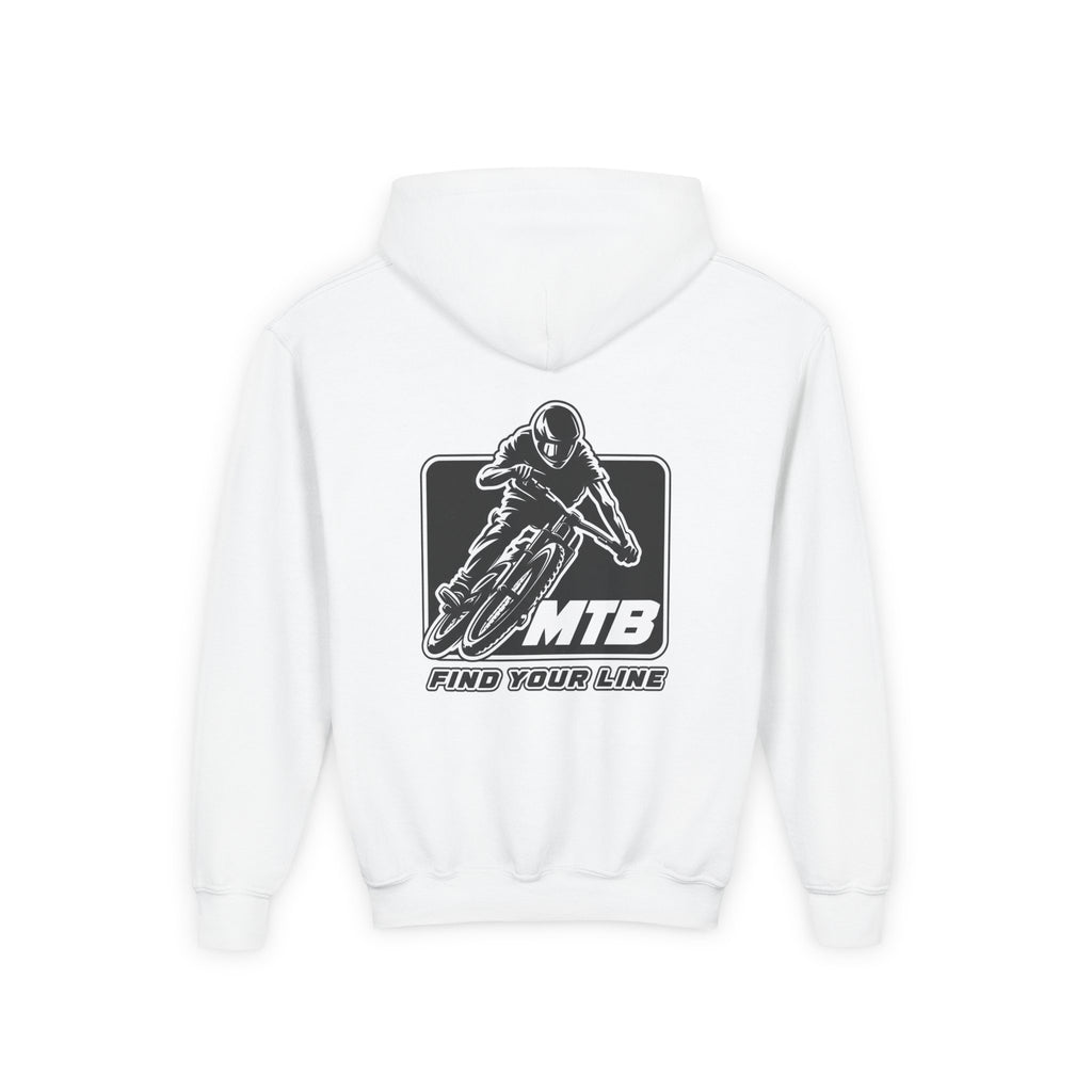 MTB Black Graphic Youth Pullover Hoodie