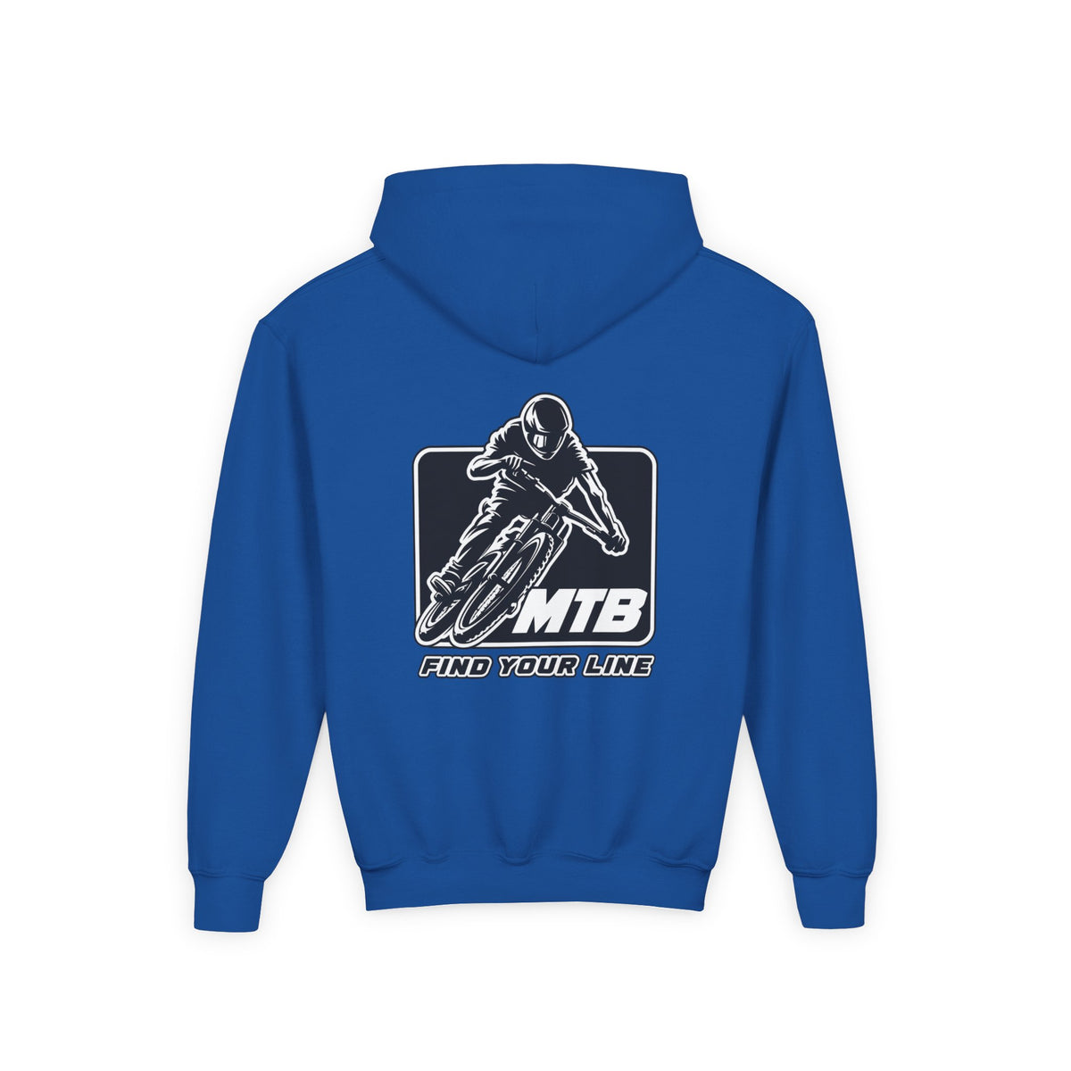 MTB Black Graphic Youth Pullover Hoodie