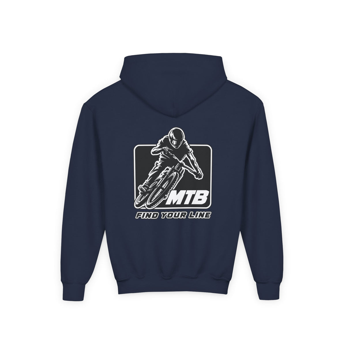 MTB Black Graphic Youth Pullover Hoodie