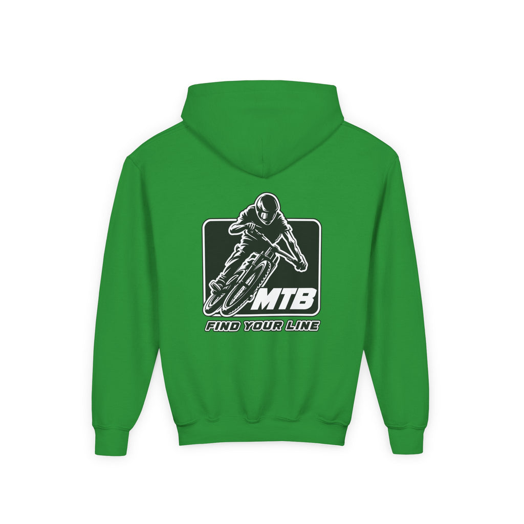 MTB Black Graphic Youth Pullover Hoodie