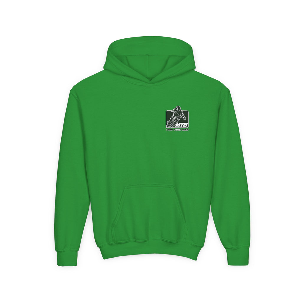 MTB Black Graphic Youth Pullover Hoodie