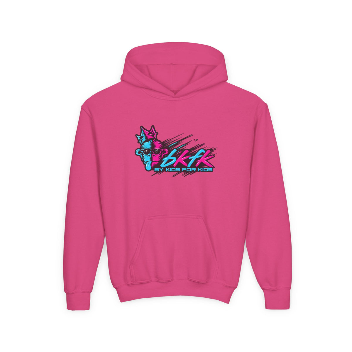 BKFK Neon Graphic Pullover Hoodie