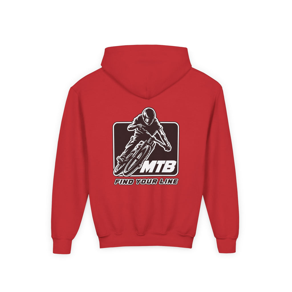 MTB Black Graphic Youth Pullover Hoodie