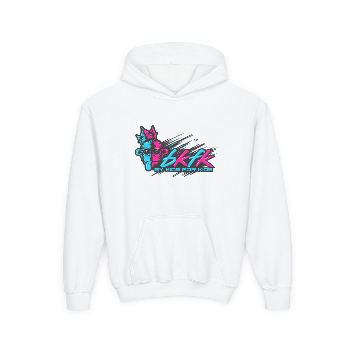 BKFK Neon Graphic Pullover Hoodie